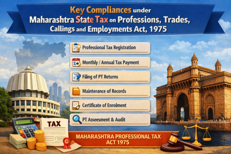 Key Compliances under Maharashtra State Tax on Professions, Trades, Callings and Employments Act, 1975