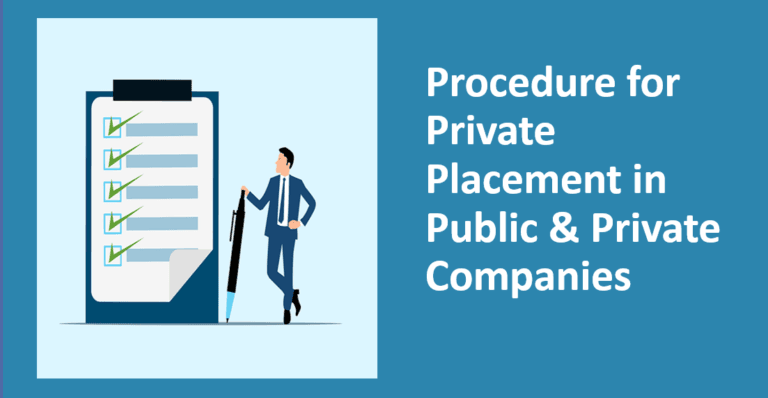 Procedure for Private Placement in Public & Private Companies