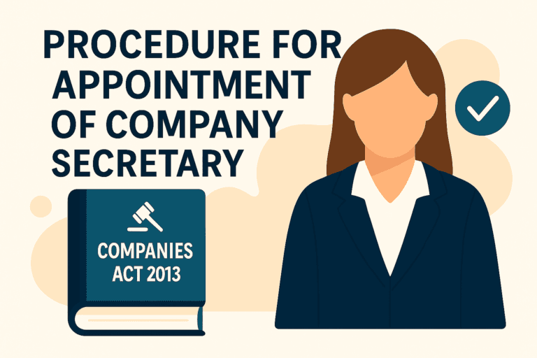Procedure for the Appointment of Company Secretary