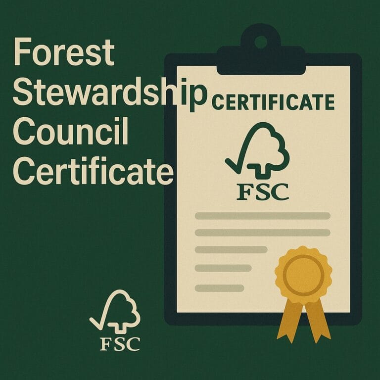 Forest Stewardship Council Certificate