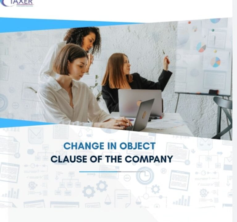 Change in Object Clause of the Company