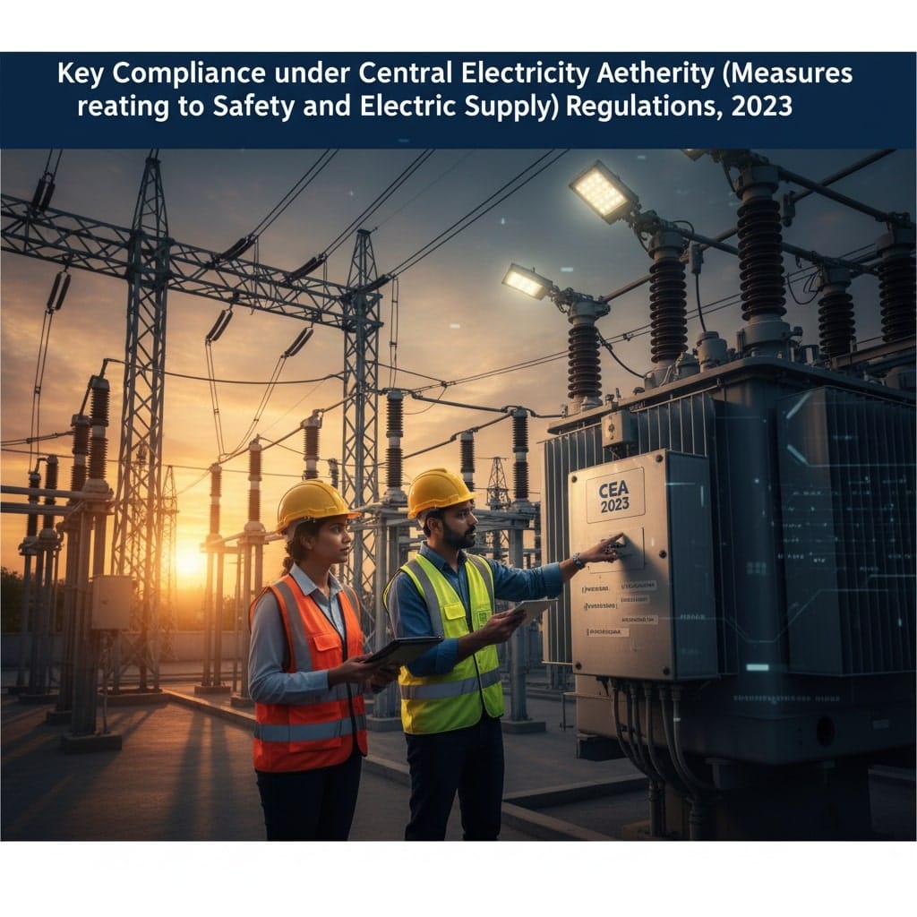 Key Compliance under Central Electricity Authority (Measures relating to Safety and Electric Supply) Regulations, 2023