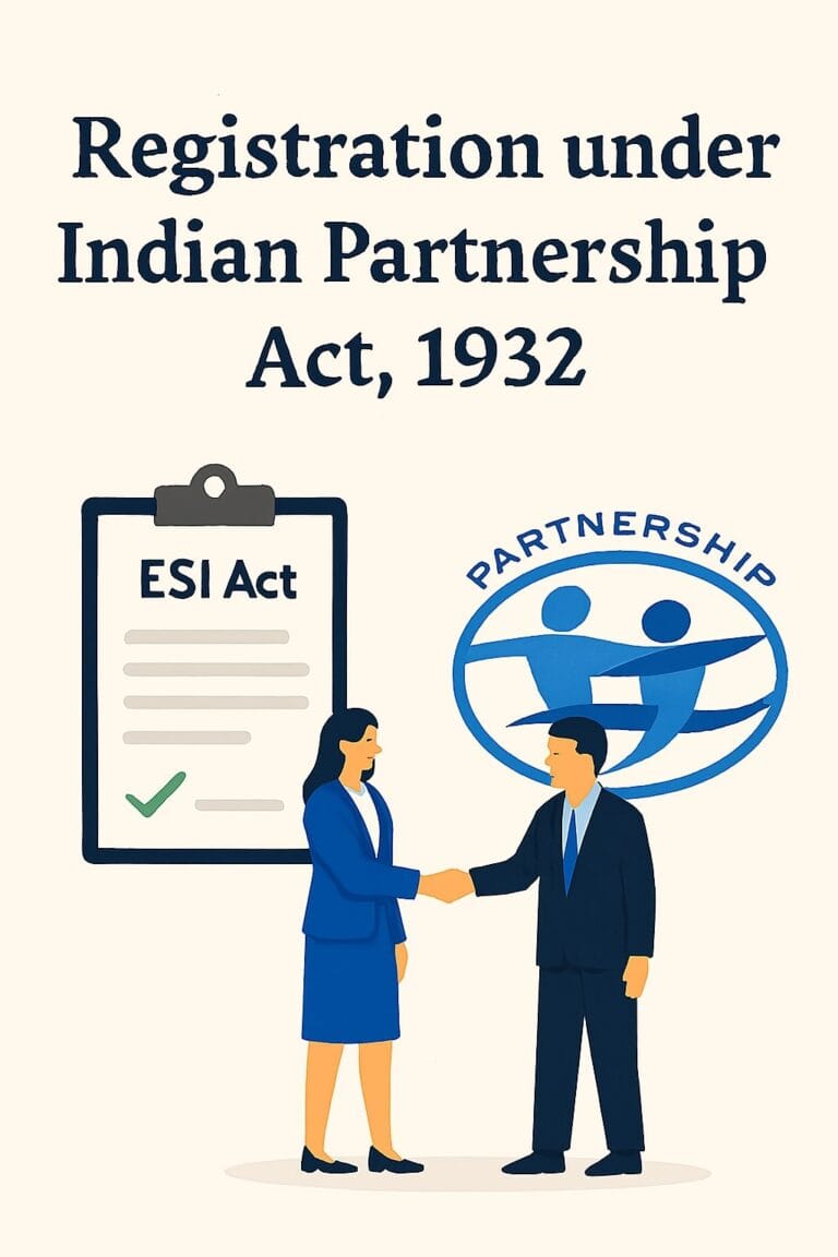 Registration under Indian Partnership Act, 1932