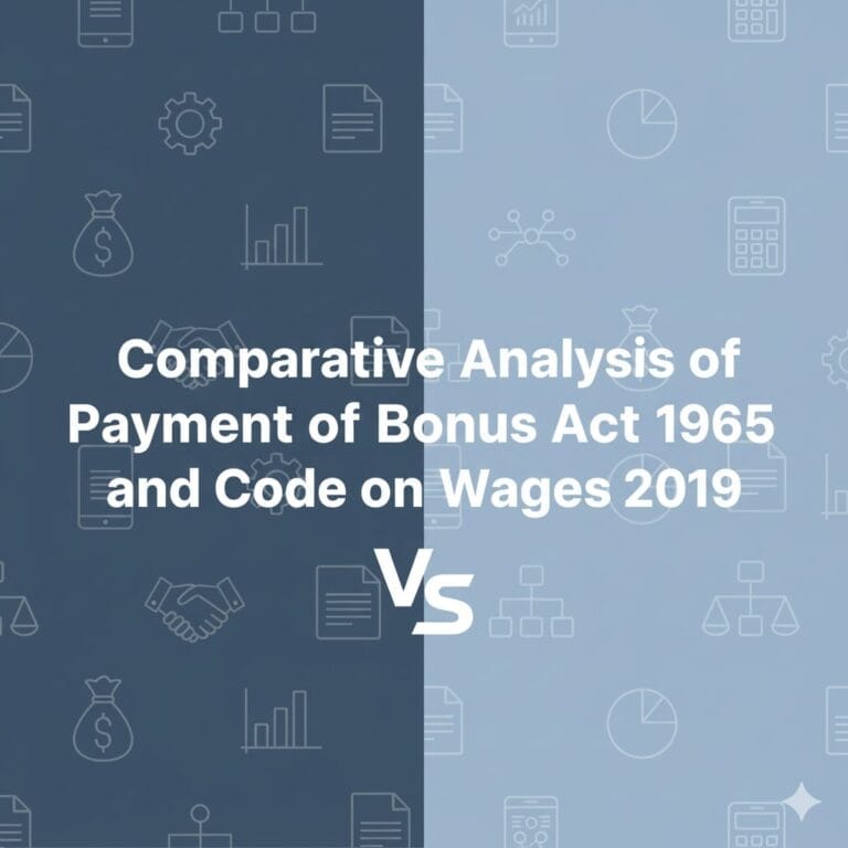 Comparative Analysis of Payment of Bonus Act 1965 and Code on Wages 2019