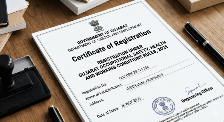 Registration under Gujarat Occupational Safety, Health and Working Conditions Rules, 2025