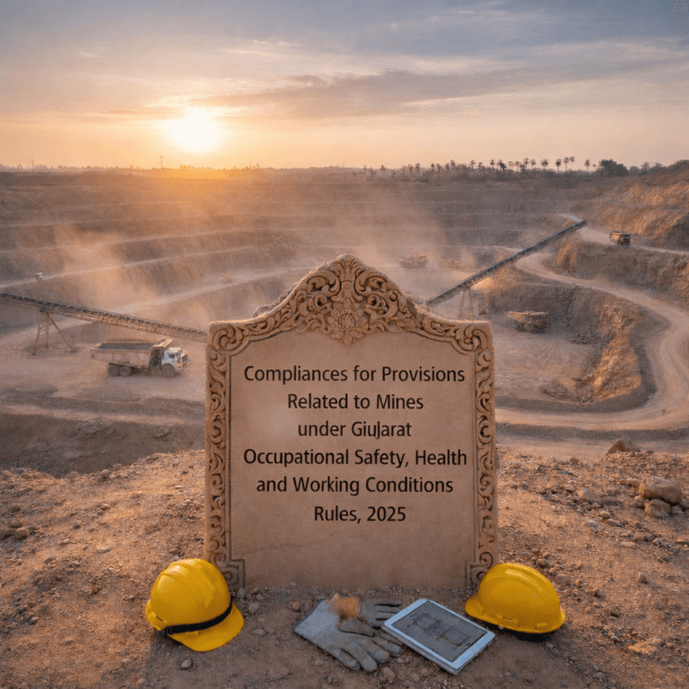 Compliances for Provisions Related to Mines under Gujarat Occupational Safety, Health and Working Conditions Rules, 2025