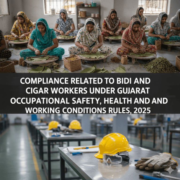 Beedi and Cigar Workers under Gujarat Occupational Safety, Health and Working Conditions Rules, 2025