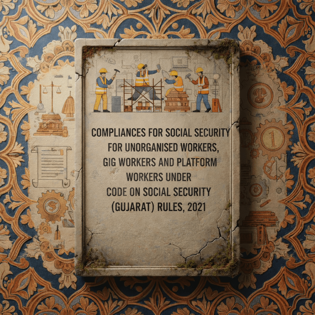 Compliances for Social Security for Unorganised Workers, Gig Workers And Platform Workers under Code On Social Security (Gujarat) Rules, 2021
