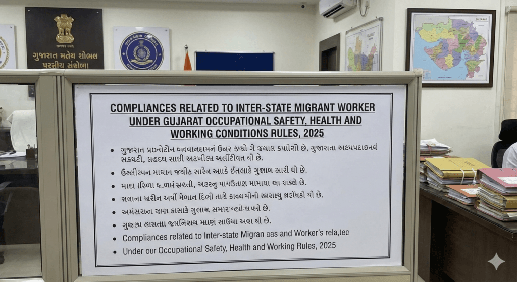 Compliances Related to Inter-State Migrant Worker under Gujarat Occupational Safety, Health and Working Conditions Rules, 2025