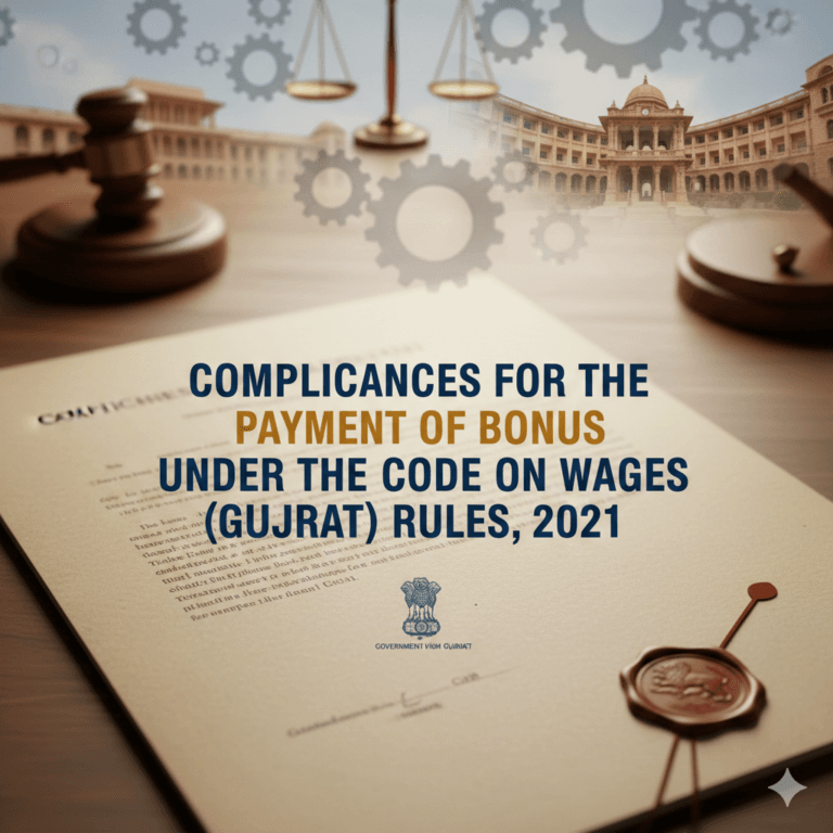 Compliances for the Payment of Bonus under the Code on Wages (Gujarat) Rules, 2021