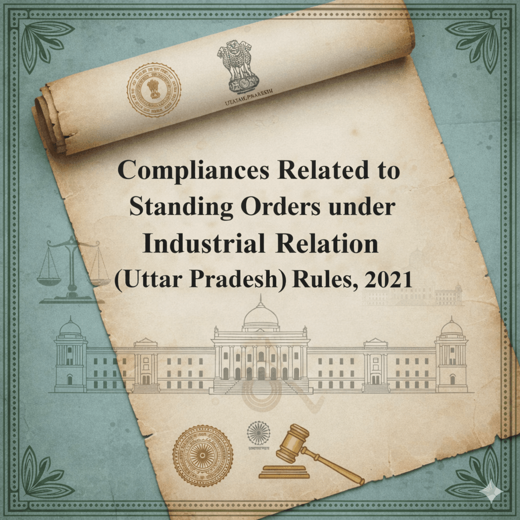Compliances Related to Standing Orders under Industrial Relation (Uttar Pradesh) Rules, 2021