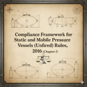 Compliance Framework for Static and Mobile Pressure Vessels (Unfired) Rules, 2016 (Chapter I)