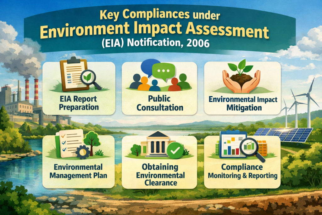 Key Compliances under Environment Impact Assessment (EIA) Notification, 2006