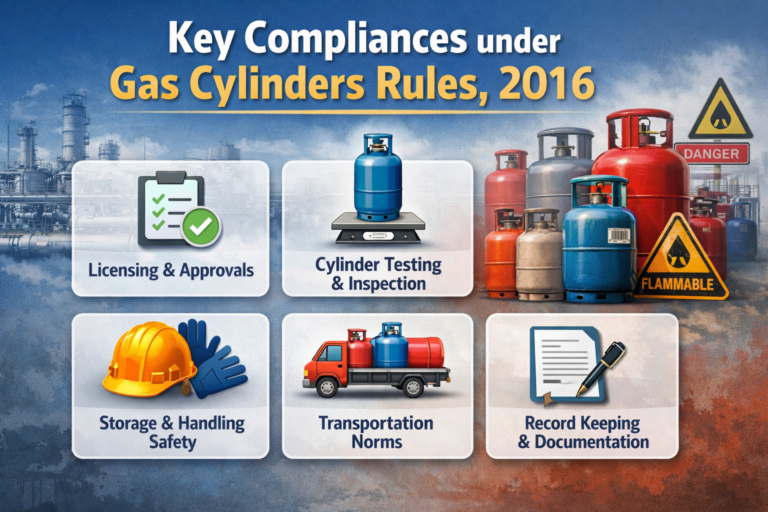 Key Compliances under Gas Cylinders Rules, 2016