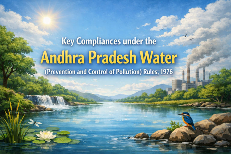 Key Compliances under the Andhra Pradesh Water (Prevention and Control of Pollution) Rules, 1976