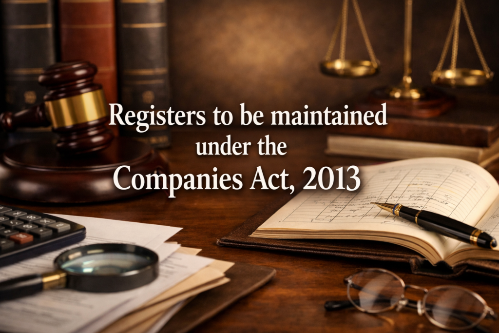 Registers to be maintained under the Companies Act, 2013