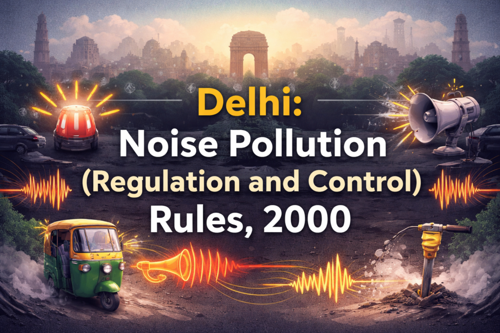 Delhi: Noise Pollution (Regulation and Control) Rules, 2000