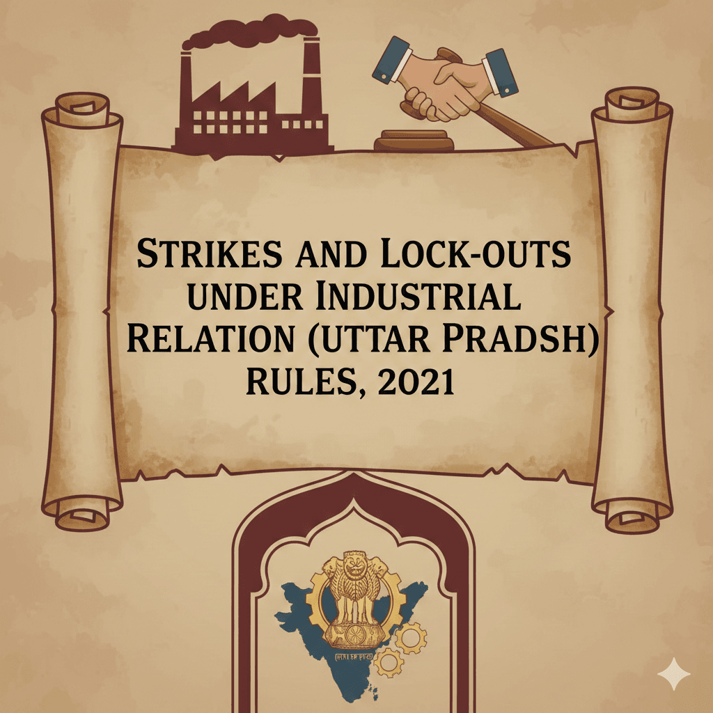 Strikes and Lock-outs under Industrial Relation (Uttar Pradesh) Rules, 2021