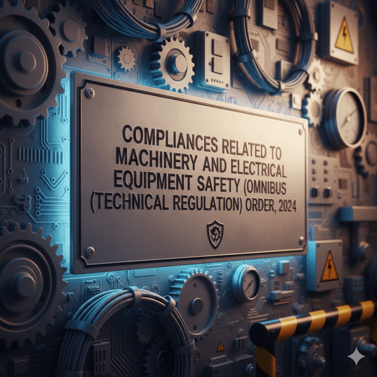 The Machinery and Electrical Equipment Safety (Omnibus Technical Regulation) Order, 2024 was introduced by the Ministry of Heavy Industries to establish a unified safety and quality framework for machinery and electrical equipment in India.