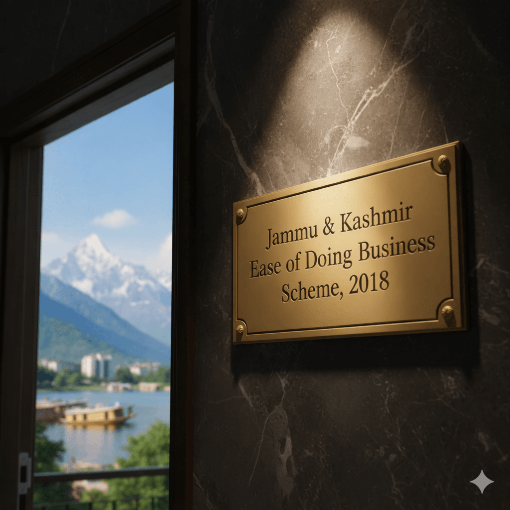 Jammu & Kashmir Ease of Doing Business Scheme, 2018