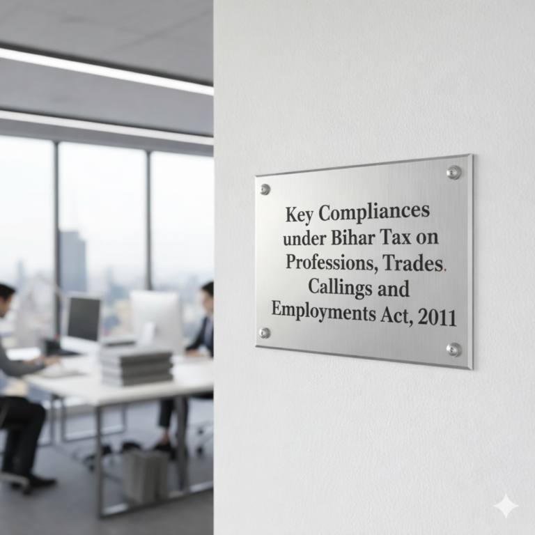 Key Compliances under Bihar Tax on Professions, Trades, Callings and Employments Act, 2011