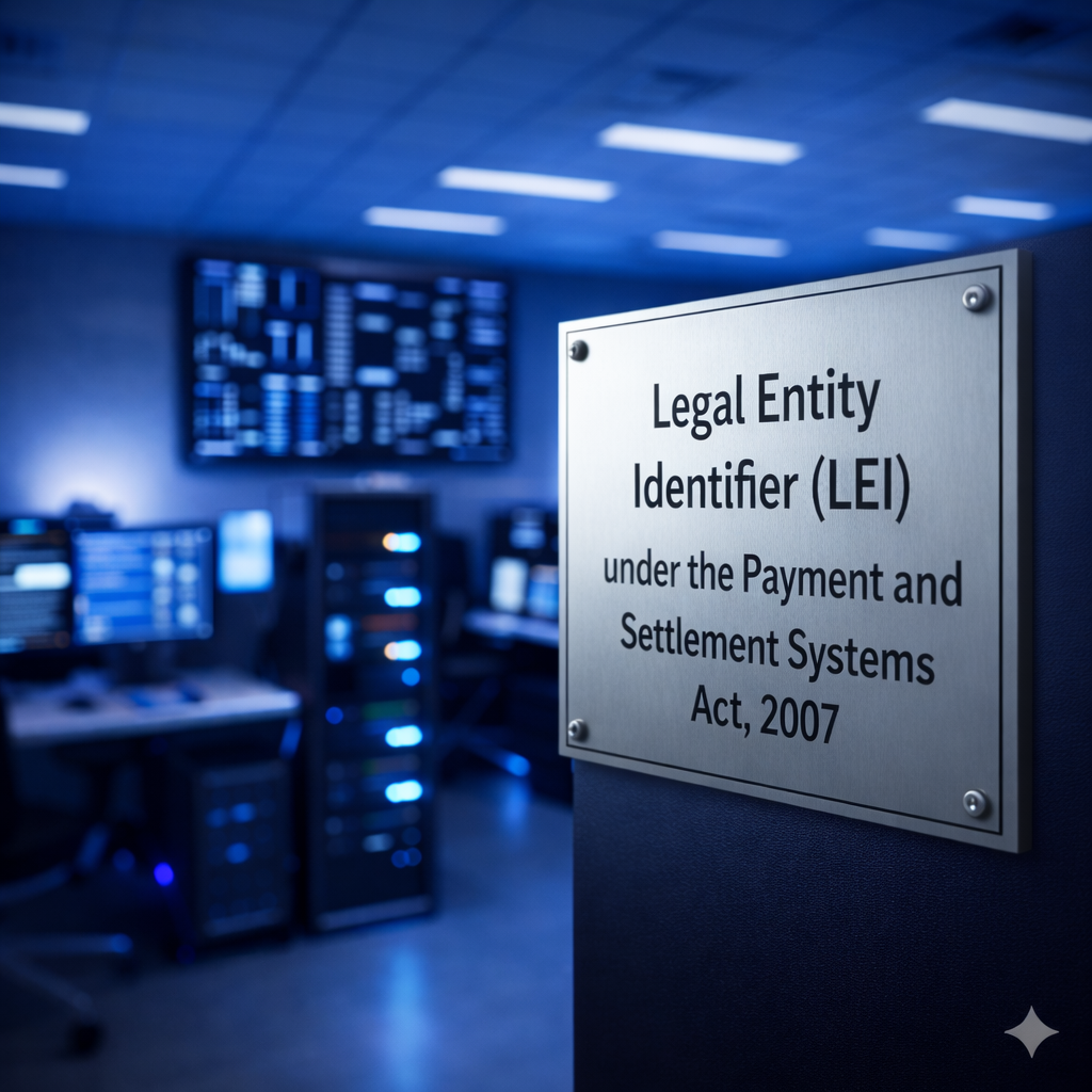Legal Entity Identifier (LEI) under the Payment and Settlement Systems Act, 2007