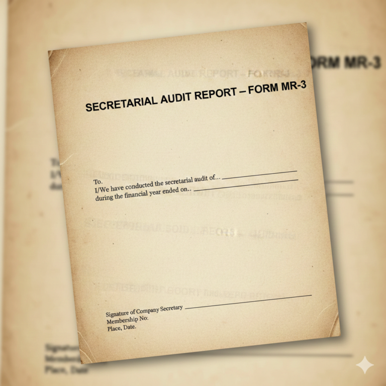 Secretarial Audit Report – Form MR-3