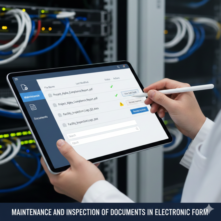 Maintenance and Inspection of Documents in Electronic Form