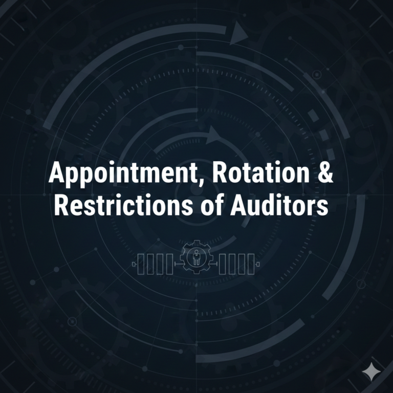 Appointment, Rotation & Restrictions of Auditors