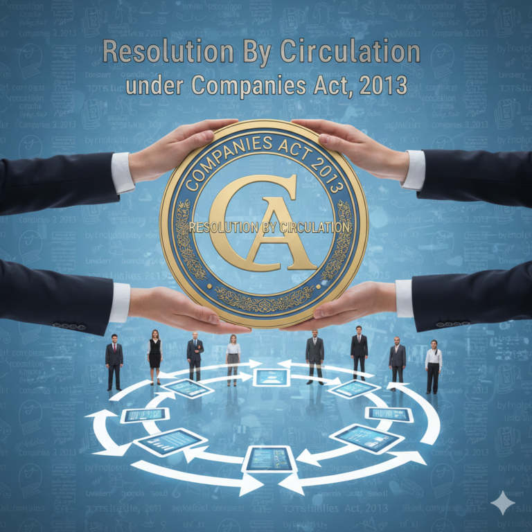 Resolution by Circulation under Companies Act, 2013