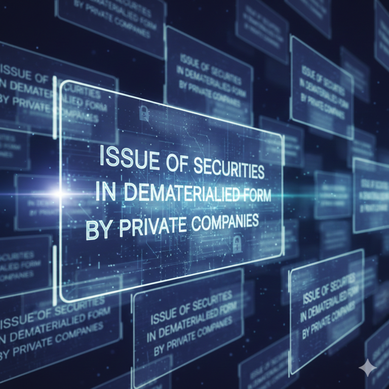 Issue of Securities in Dematerialised Form by Private Companies