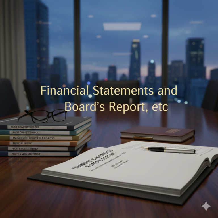 Financial Statements and Board's Report, etc