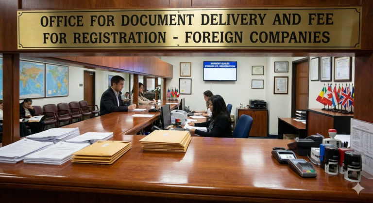 Office for Document Delivery and Fee for Registration - Foreign Companies