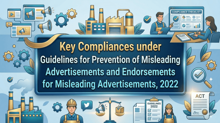 Key Compliances under Guidelines for Prevention of Misleading Advertisements and Endorsements for Misleading Advertisements, 2022