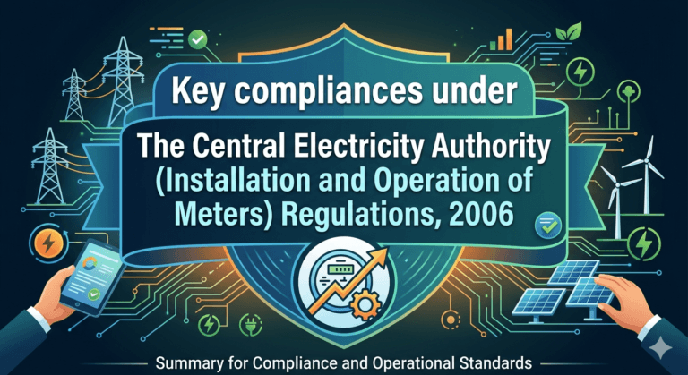 Key compliances under The Central Electricity Authority (Installation and Operation of Meters) Regulations, 2006