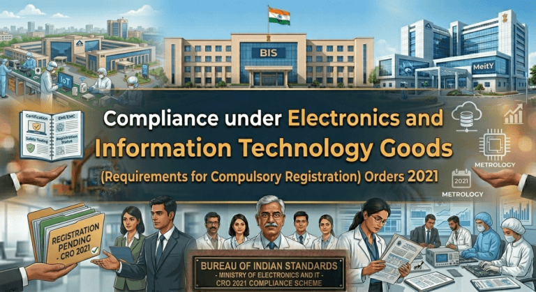 Compliance under Electronics and Information Technology Goods (Requirements for Compulsory Registration) Orders 2021