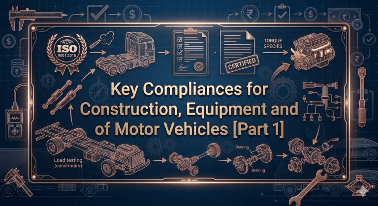 Key  Compliances for Construction, Equipment and Maintenance of Motor Vehicles [Part  1]