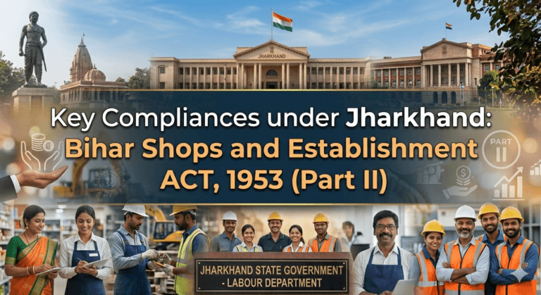 Key Compliances under Jharkhand: Bihar Shops and Establishment Act, 1953 (Part II)